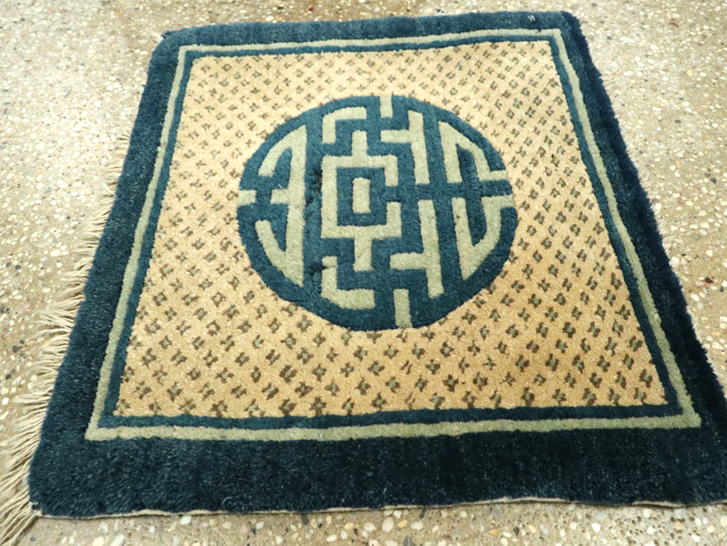 Antique Chinese Peking Rug, No.13478 - Staging