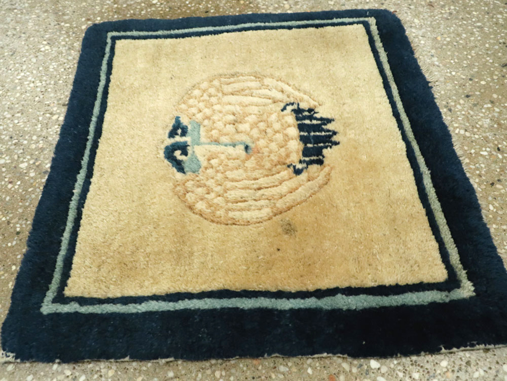 Antique Chinese Peking Rug, No.13479 - Staging