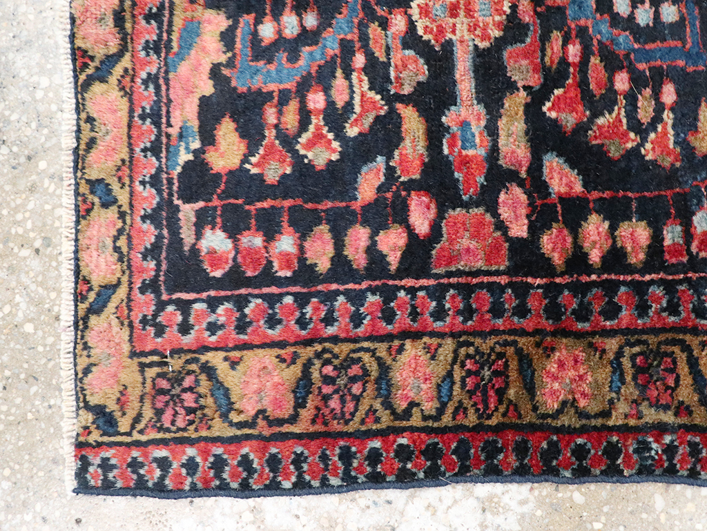 Vintage Persian Lilihan Rug, No.13480 - Staging