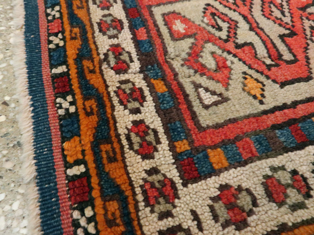 Antique Kurdish Persian Rug (Pair: 1 of 2), No.13497 - Staging