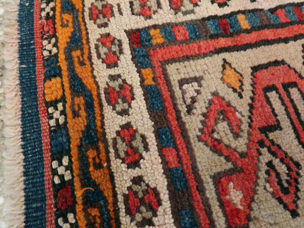 Antique Kurdish Persian Rug (Pair: 1 of 2), No.13497 - Staging