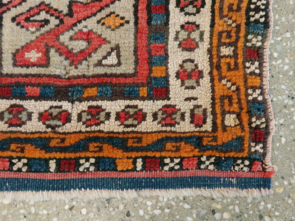Antique Kurdish Persian Rug (Pair: 1 of 2), No.13497 - Staging