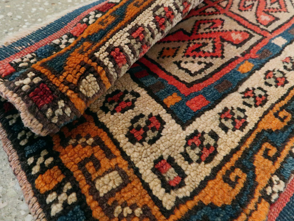 Antique Kurdish Persian Rug (Pair: 1 of 2), No.13497 - Staging