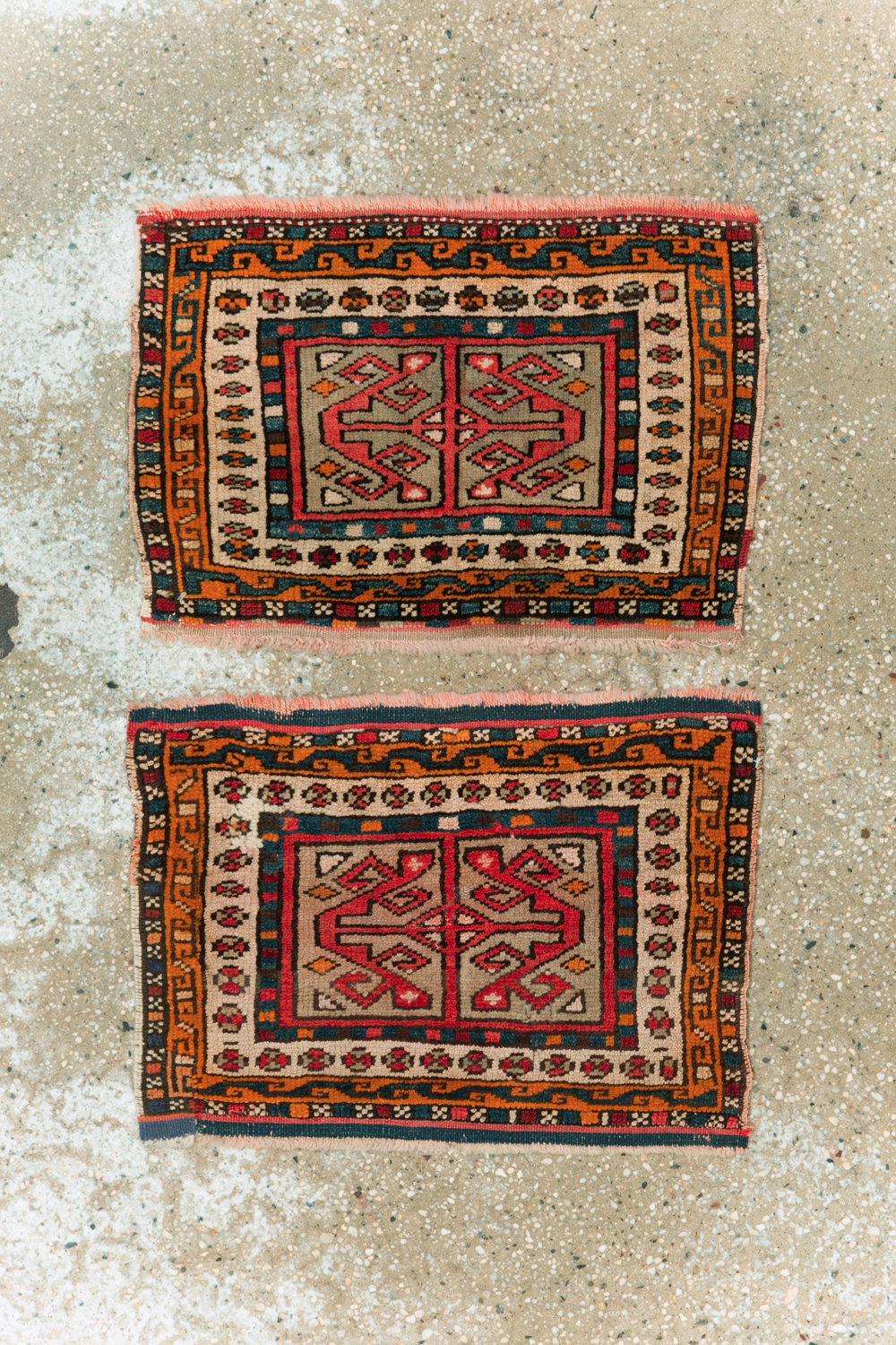 Antique Kurdish Persian Rug (Pair: 1 of 2), No.13497 - Staging