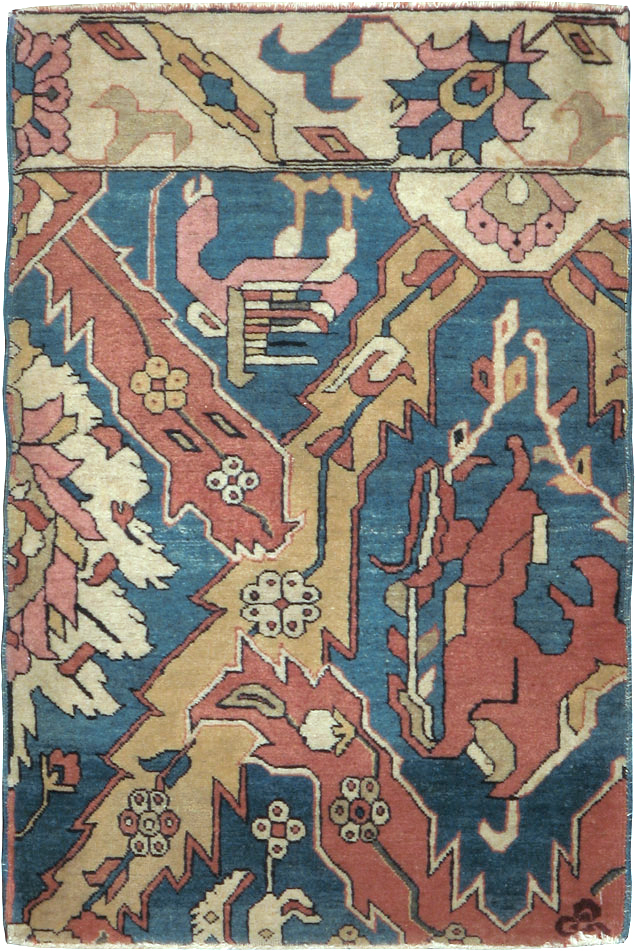 Antique Indian Larestan Sampler Rug, No.13498 - Staging