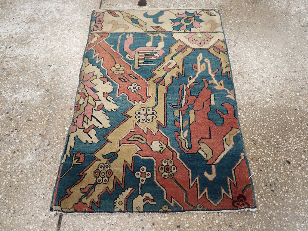 Antique Indian Larestan Sampler Rug, No.13498 - Staging