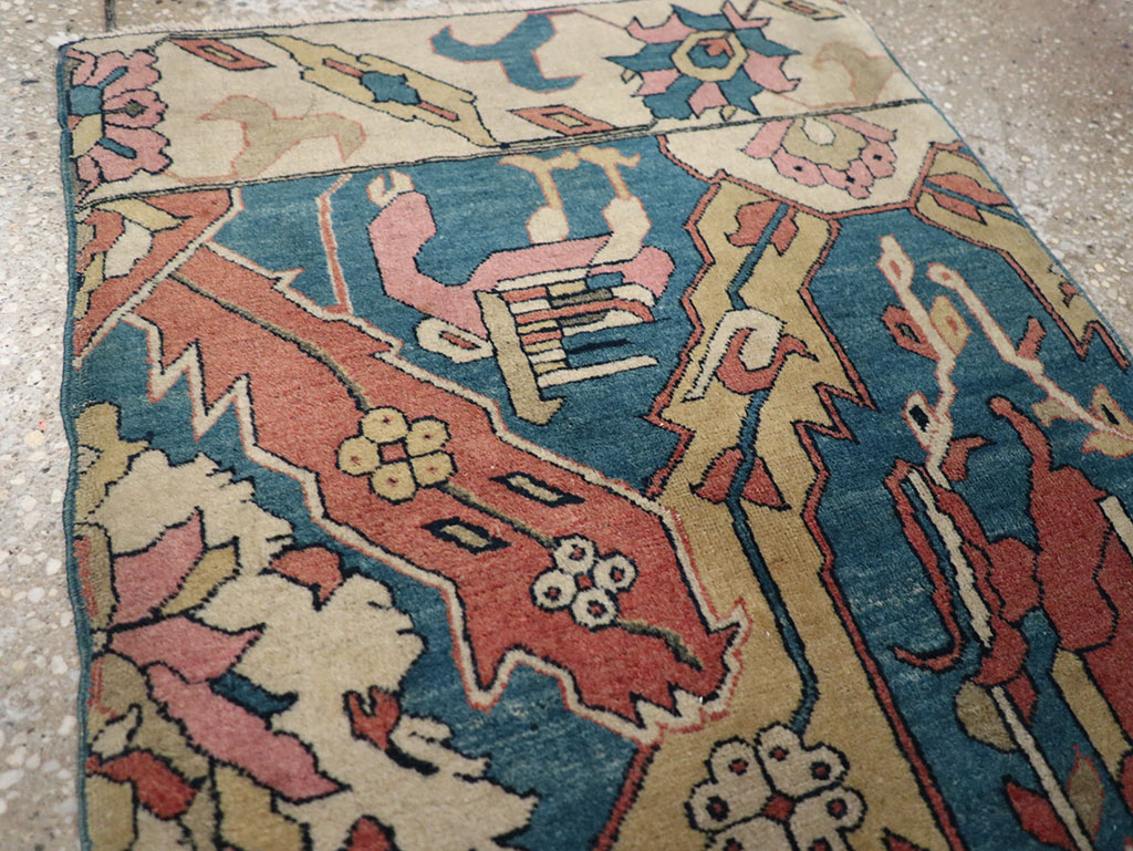Antique Indian Larestan Sampler Rug, No.13498 - Staging