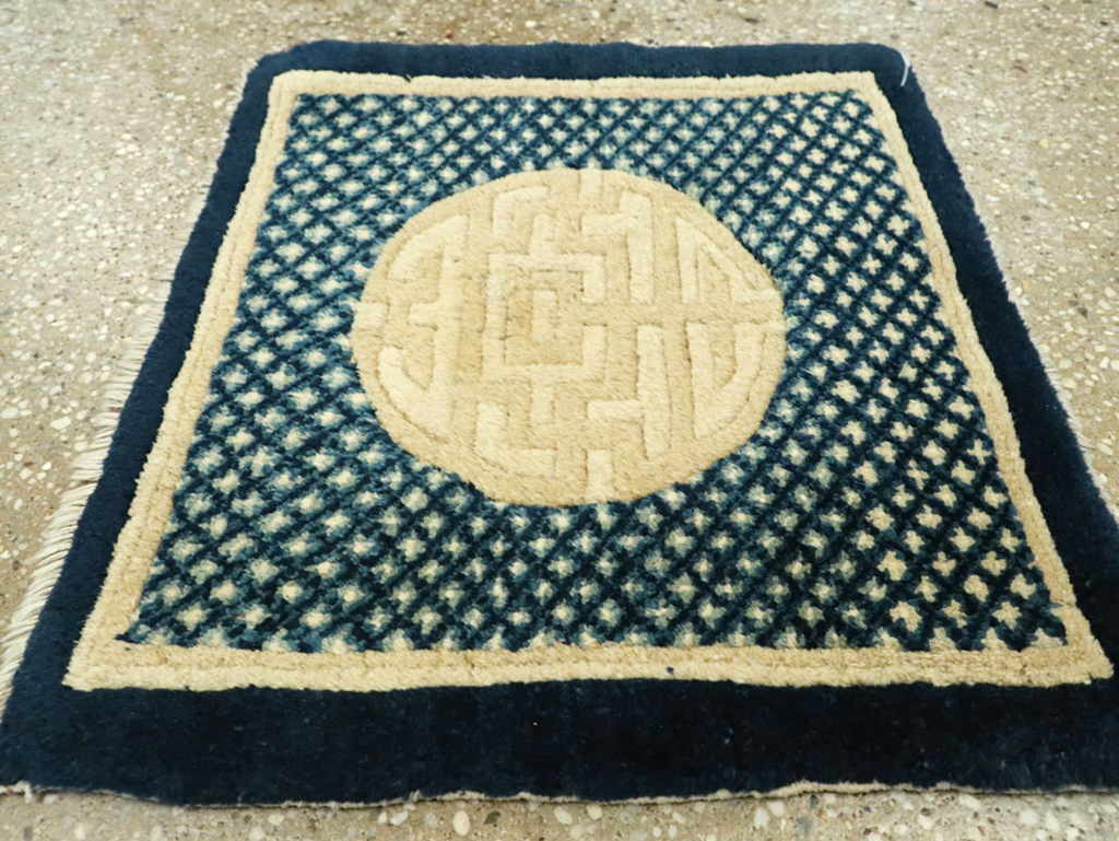 Antique Chinese Peking Rug, No.13504 - Staging