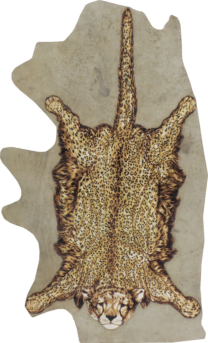 Persian Tabriz Lion Rug, No.13514 - Staging