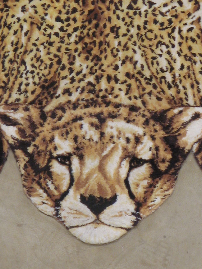 Persian Tabriz Lion Rug, No.13514 - Staging