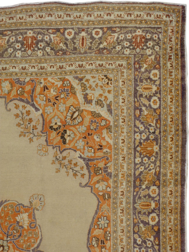 Antique Persian Tabriz Carpet, No.13585 - Staging