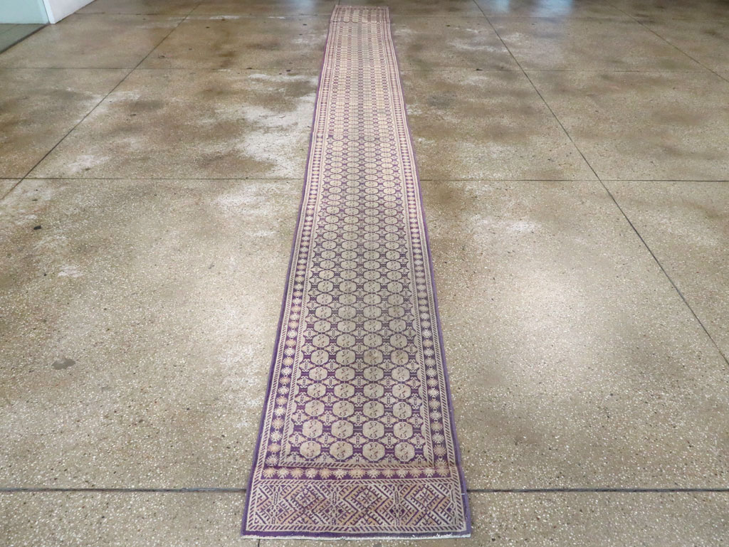 Vintage Indian Cotton Agra runner, No.13609 - Staging