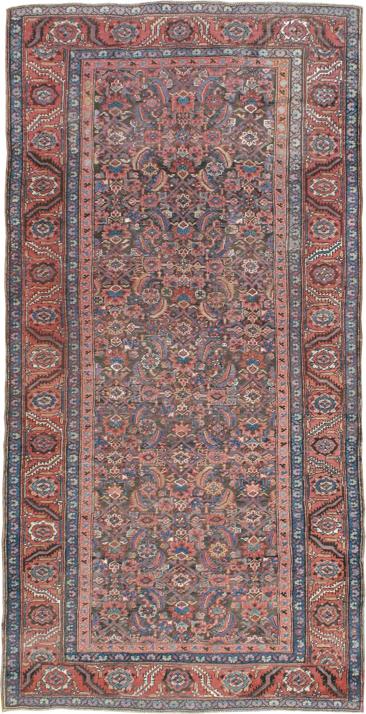 Antique Persian Bakshaish Carpet, No.13629 - Staging
