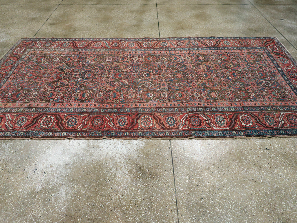 Antique Persian Bakshaish Carpet, No.13629 - Staging