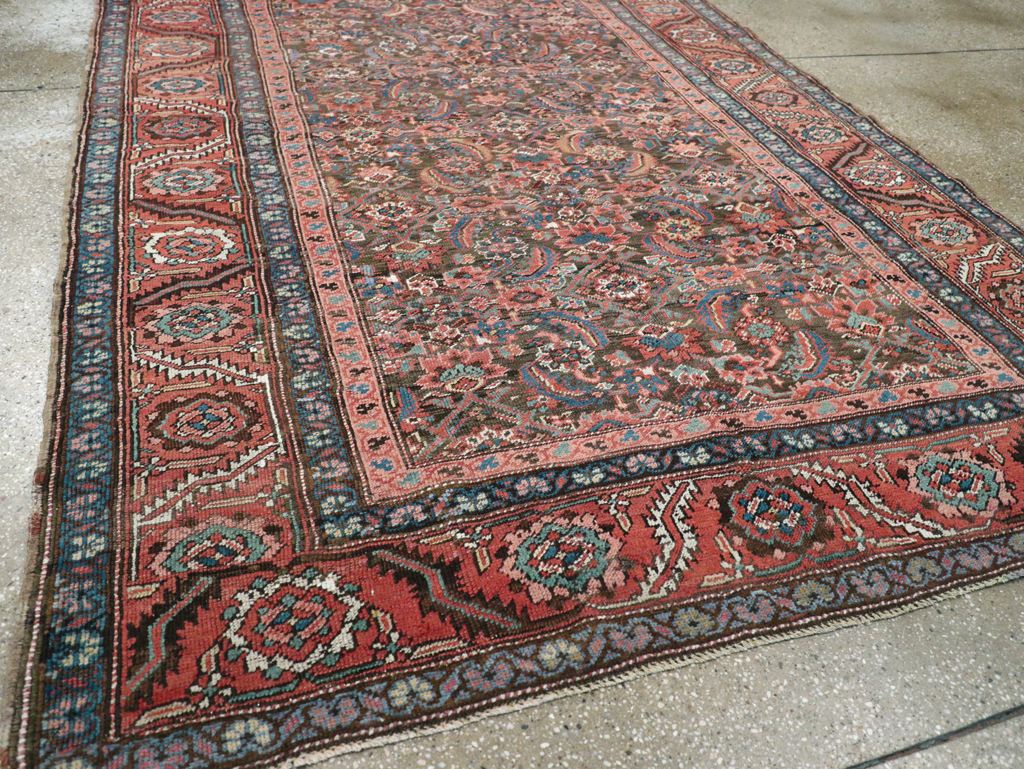Antique Persian Bakshaish Carpet, No.13629 - Staging