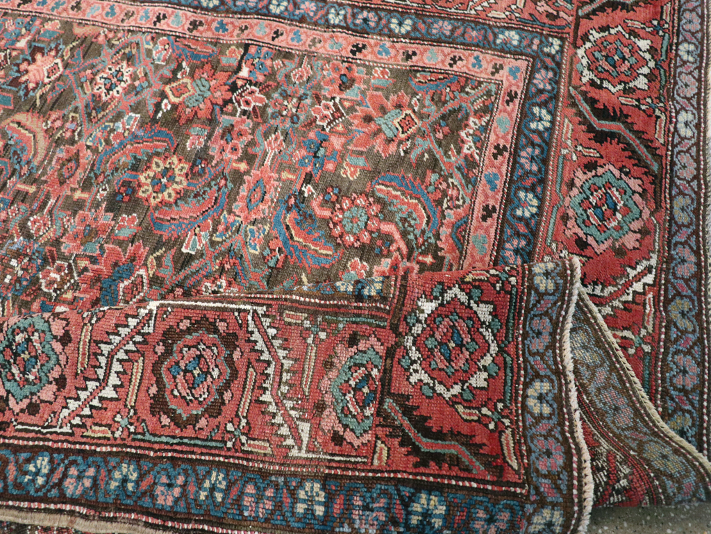 Antique Persian Bakshaish Carpet, No.13629 - Staging
