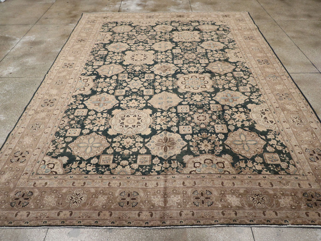 Antique Persian Tabriz Carpet, No.13641 - Staging