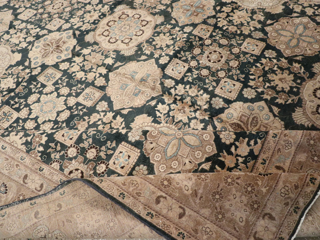 Antique Persian Tabriz Carpet, No.13641 - Staging