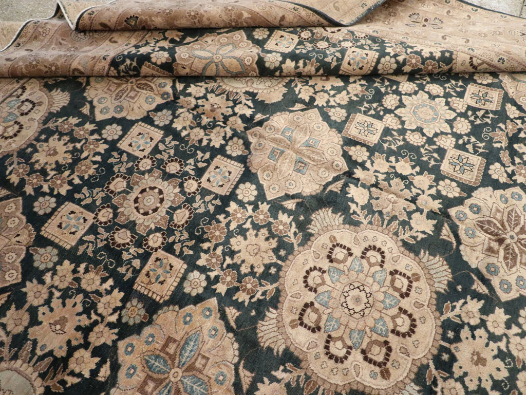 Antique Persian Tabriz Carpet, No.13641 - Staging