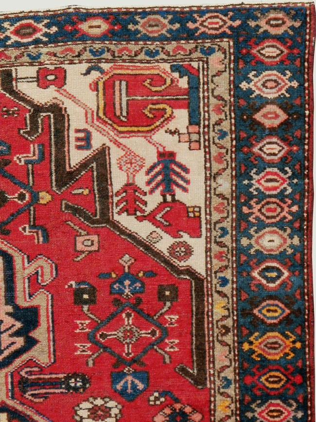 Vintage Persian Malayer Rug, No.13647 - Staging
