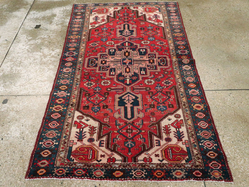 Vintage Persian Malayer Rug, No.13647 - Staging