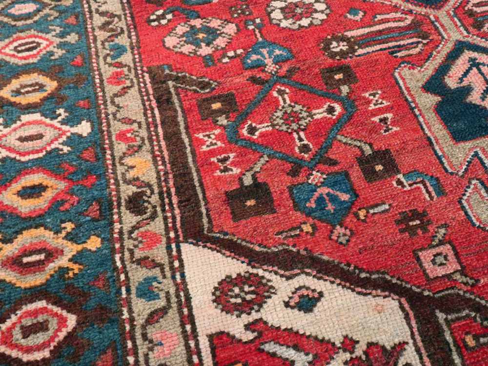 Vintage Persian Malayer Rug, No.13647 - Staging
