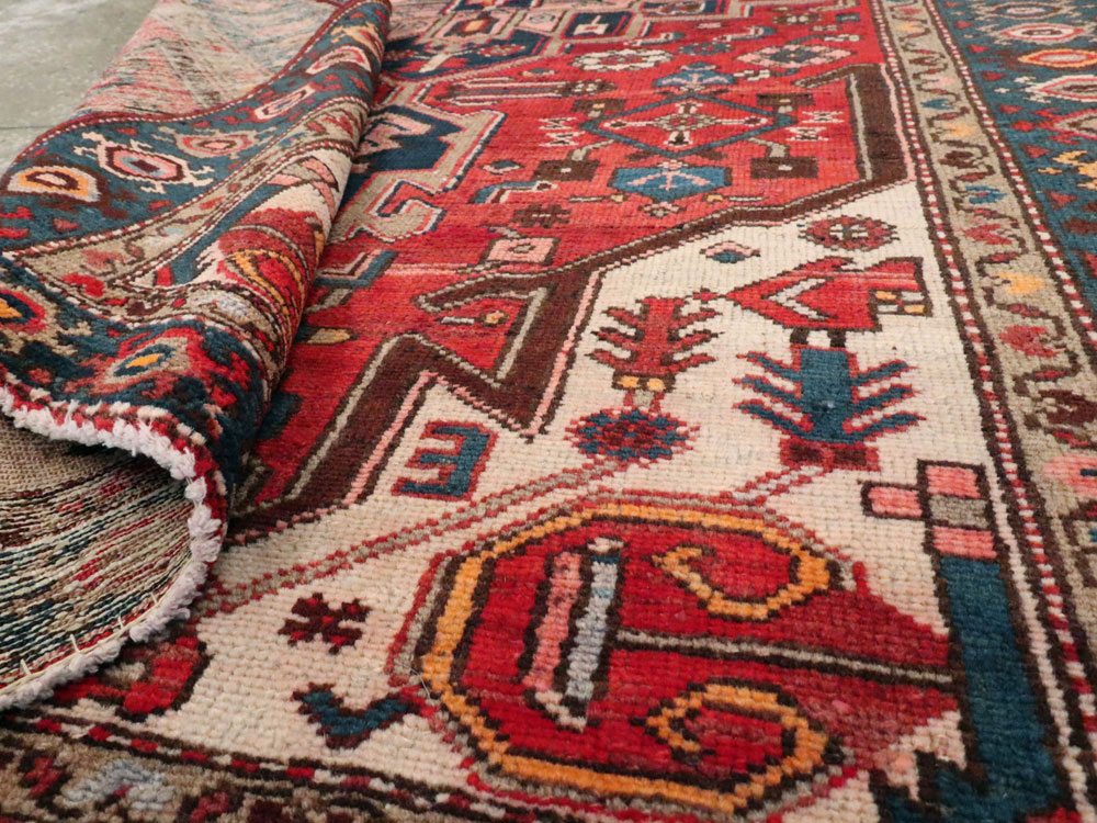 Vintage Persian Malayer Rug, No.13647 - Staging
