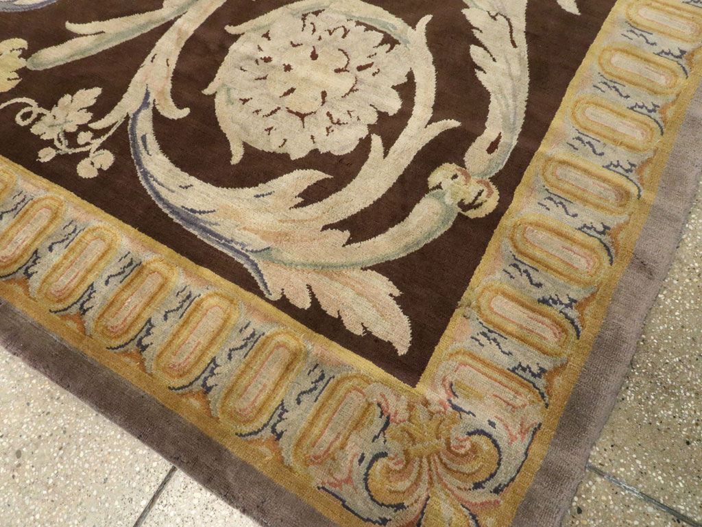 Antique French Savonnerie Carpet, No.13648 - Staging