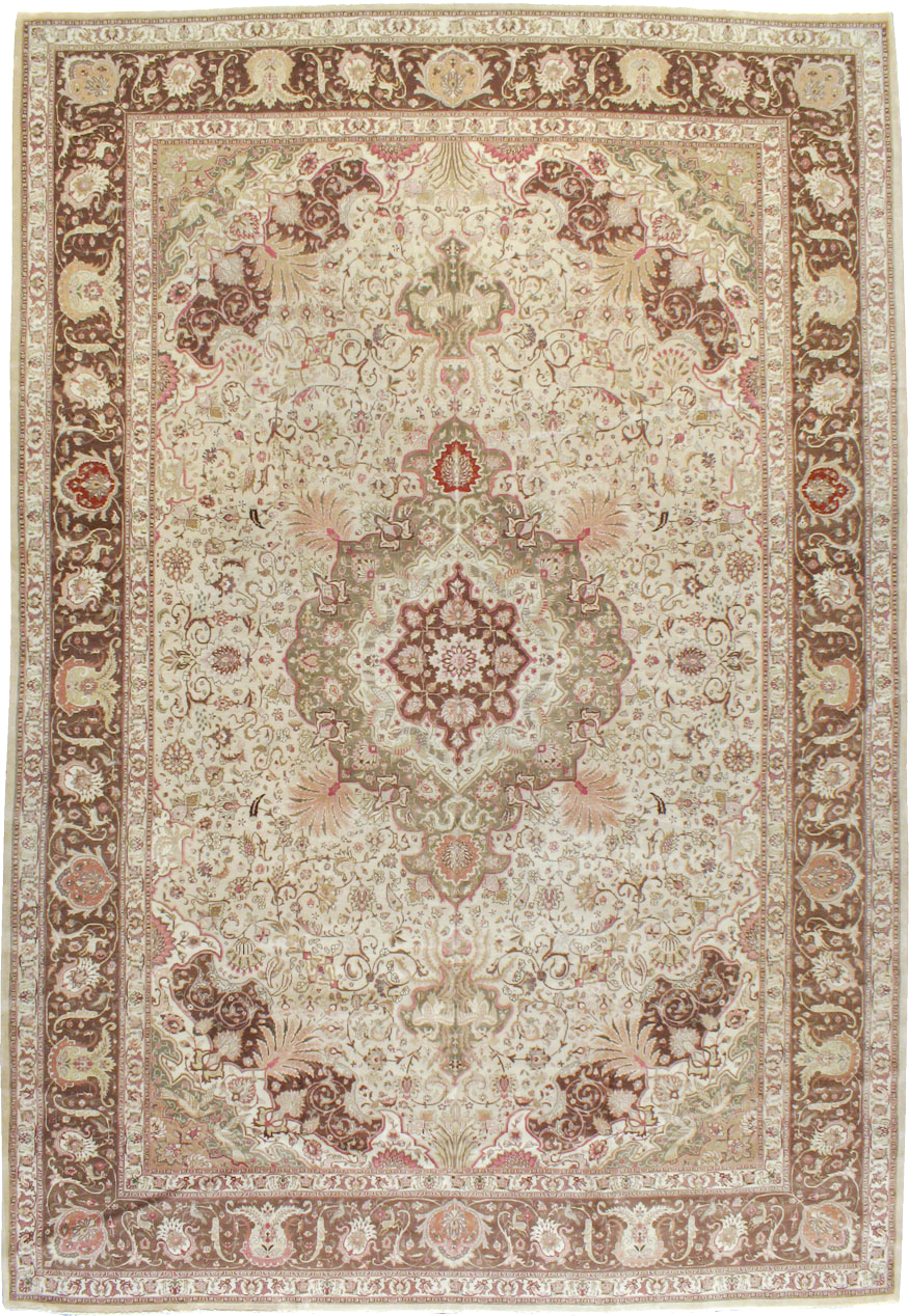 Antique Persian Tabriz Carpet, No.13660 - Staging