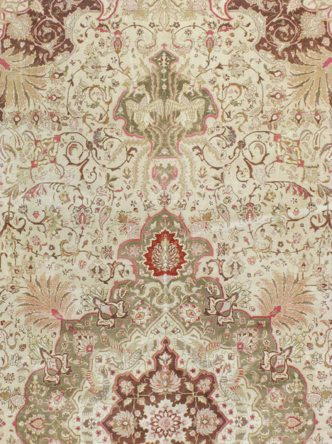 Antique Persian Tabriz Carpet, No.13660 - Staging