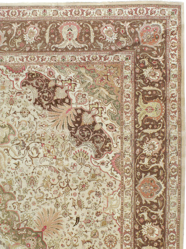 Antique Persian Tabriz Carpet, No.13660 - Staging