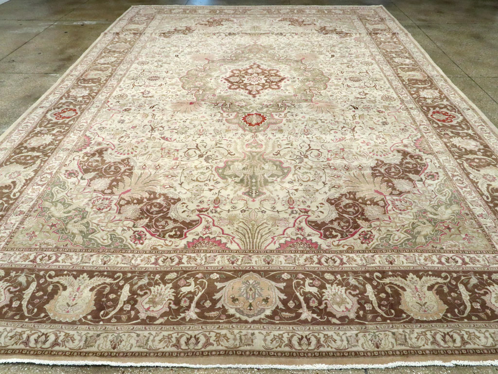 Antique Persian Tabriz Carpet, No.13660 - Staging