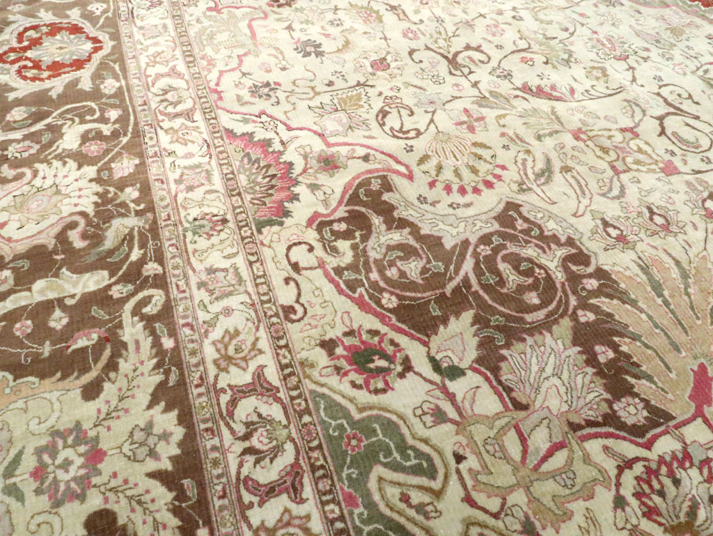 Antique Persian Tabriz Carpet, No.13660 - Staging