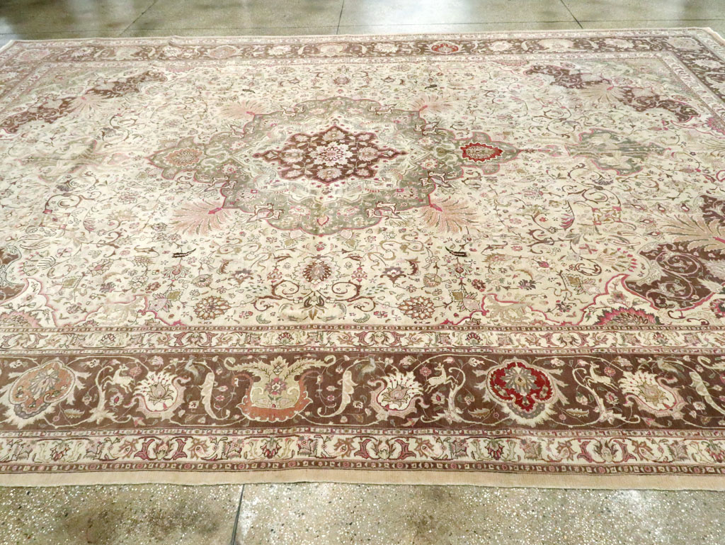 Antique Persian Tabriz Carpet, No.13660 - Staging