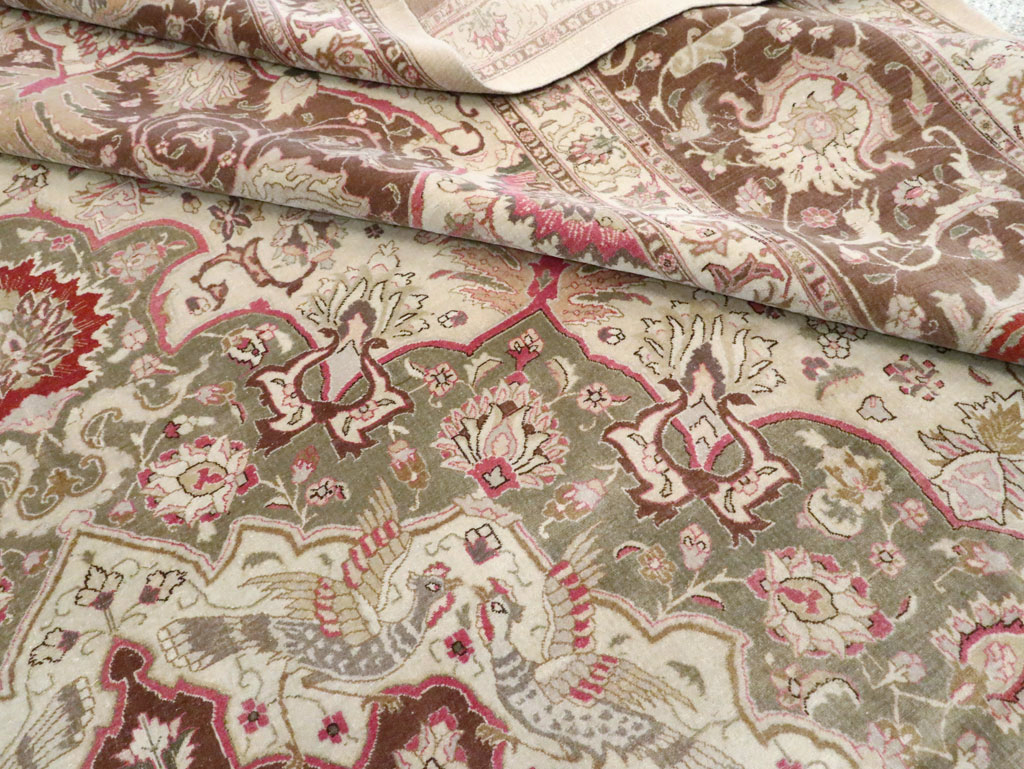 Antique Persian Tabriz Carpet, No.13660 - Staging