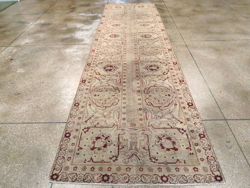 Antique Indian Amritsar Wide Gallery Runner, No.13673 - Staging