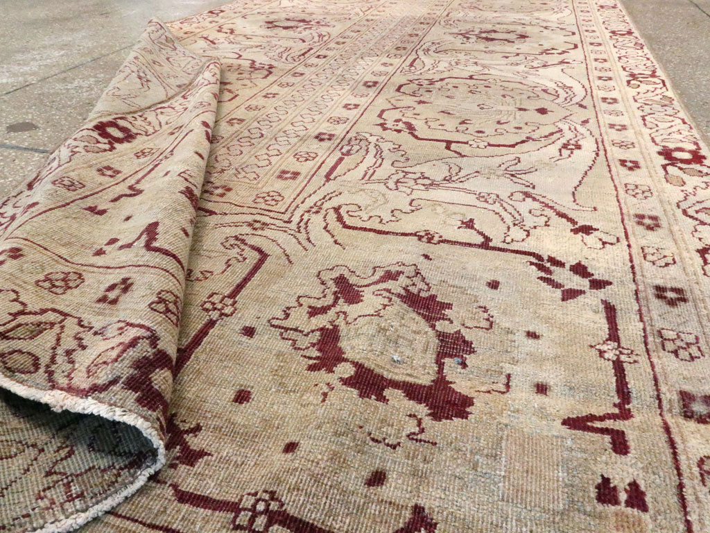 Antique Indian Amritsar Wide Gallery Runner, No.13673 - Staging