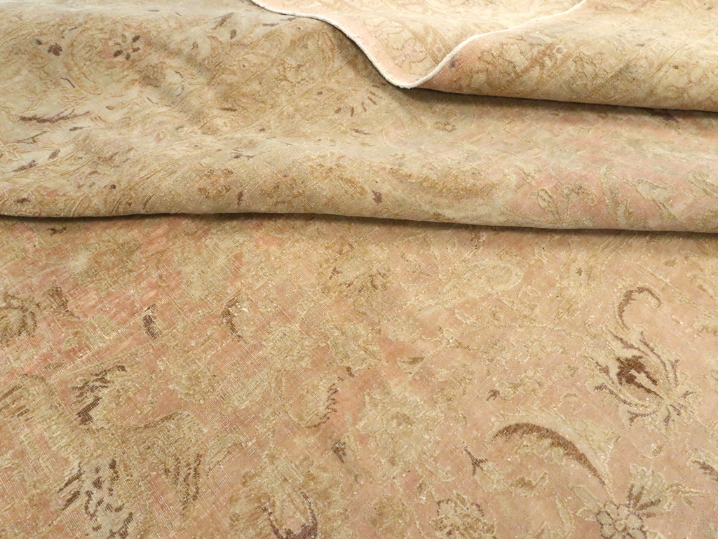 Vintage Persian Tabriz Carpet, No.13693 - Staging