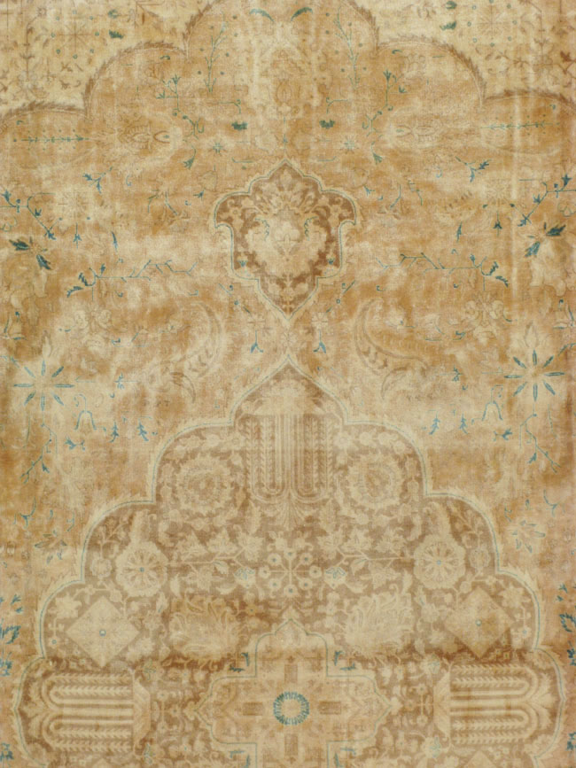 Vintage Persian Tabriz Carpet, No.13706 - Staging
