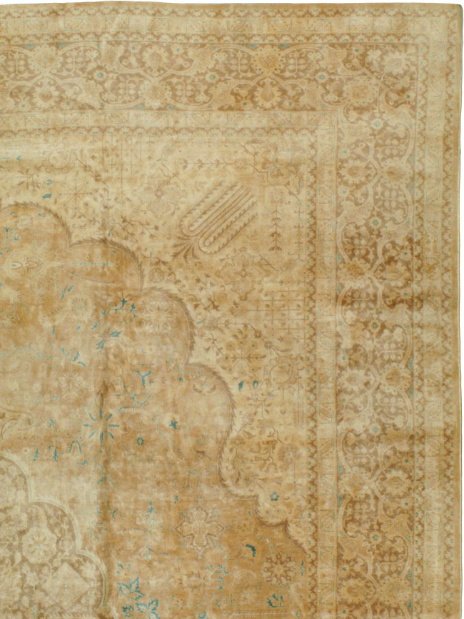 Vintage Persian Tabriz Carpet, No.13706 - Staging