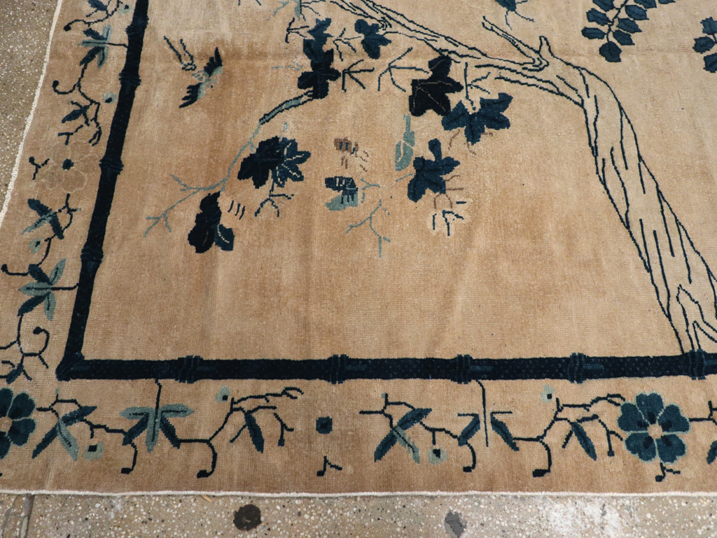 Antique Chinese Peking Wide Gallery Runner, No.13708 - Staging