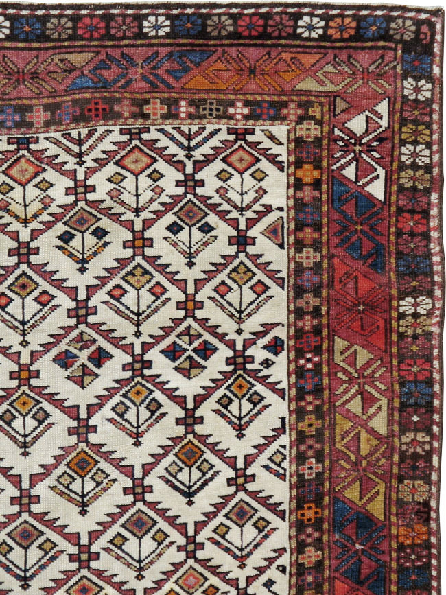 Antique Caucasian Shirvan Rug, No.13718 - Staging