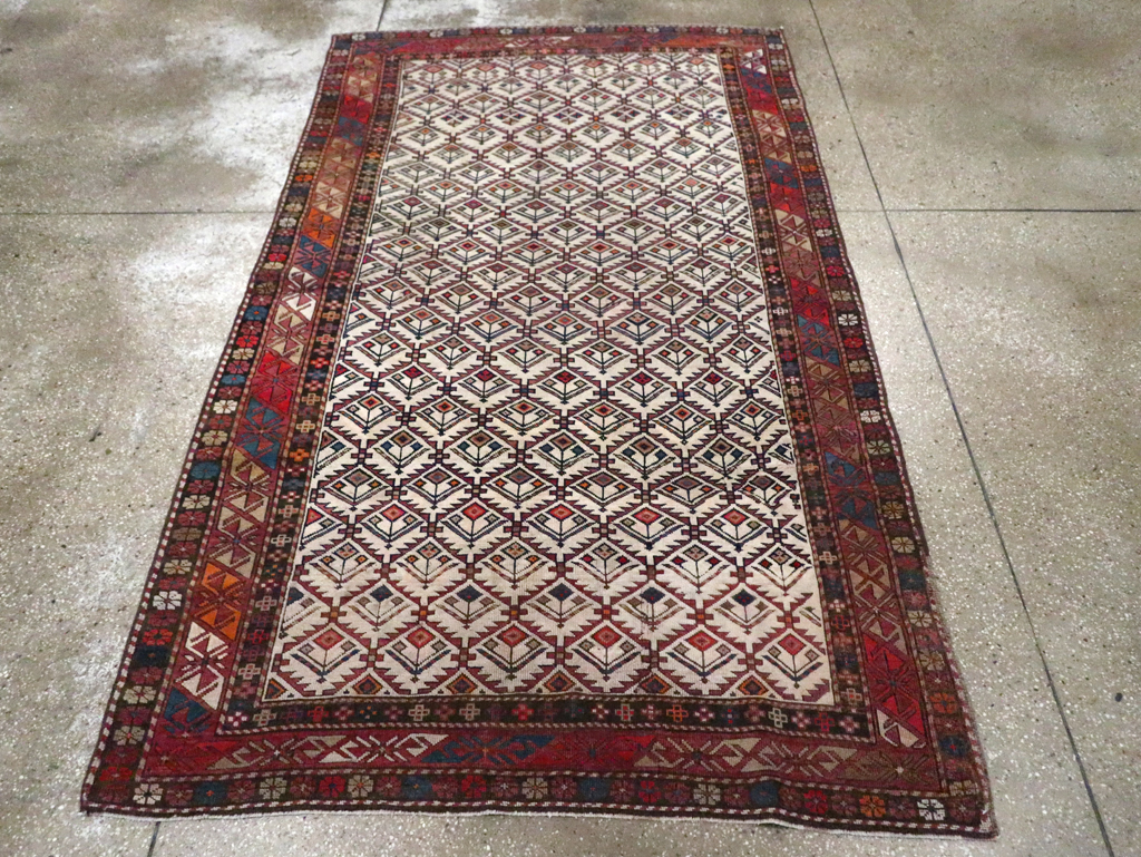 Antique Caucasian Shirvan Rug, No.13718 - Staging