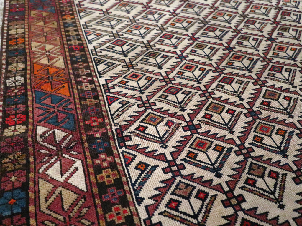Antique Caucasian Shirvan Rug, No.13718 - Staging