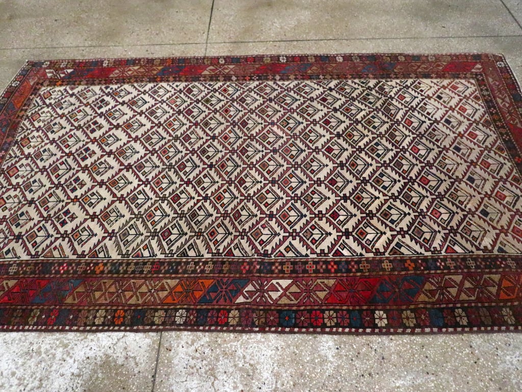 Antique Caucasian Shirvan Rug, No.13718 - Staging