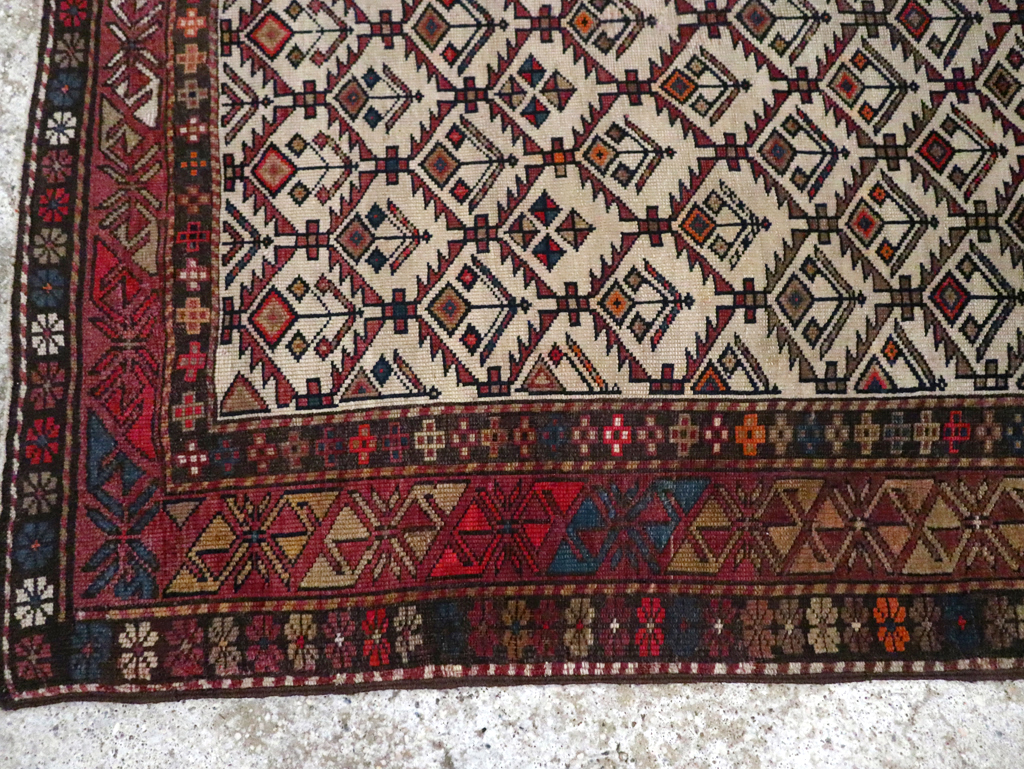 Antique Caucasian Shirvan Rug, No.13718 - Staging