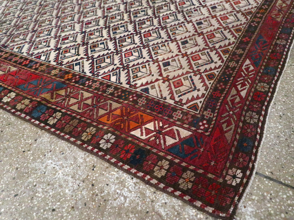 Antique Caucasian Shirvan Rug, No.13718 - Staging