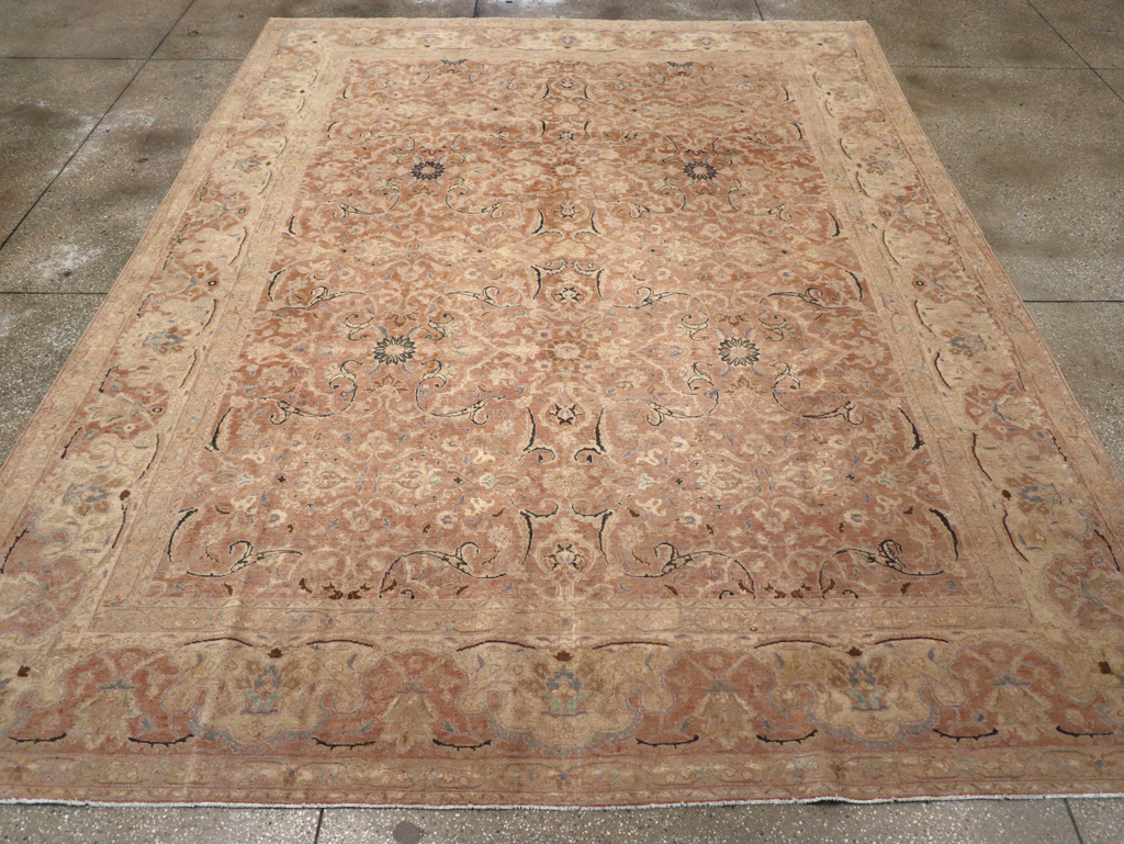 Antique Persian Tabriz Carpet, No.13724 - Staging
