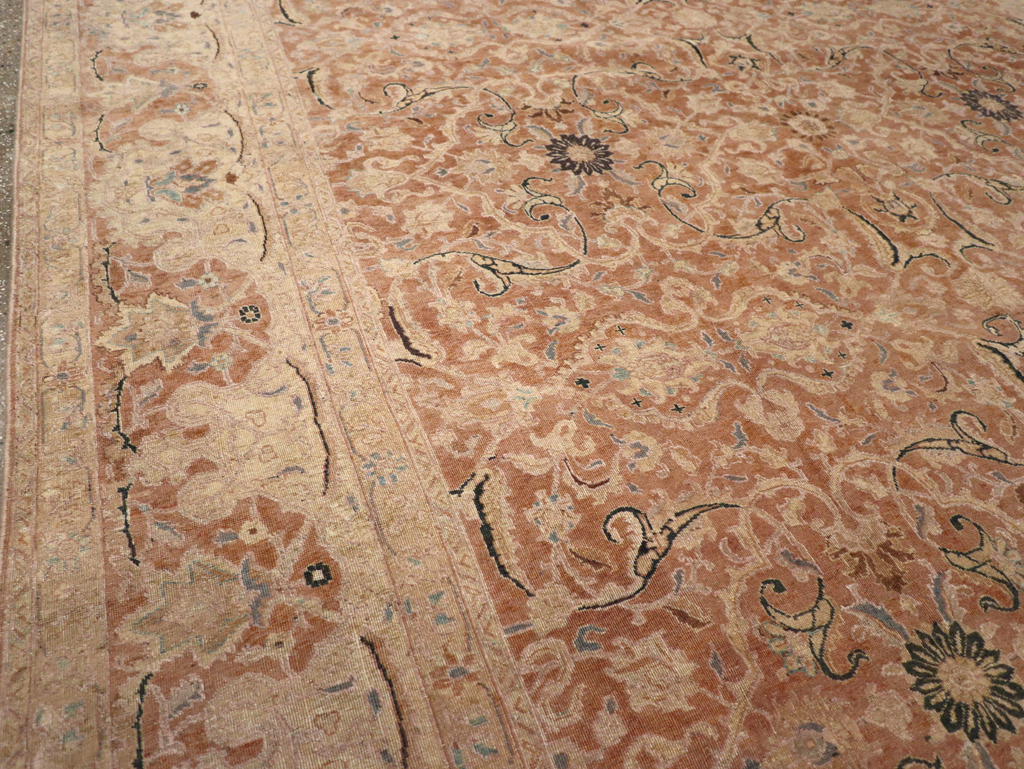 Antique Persian Tabriz Carpet, No.13724 - Staging