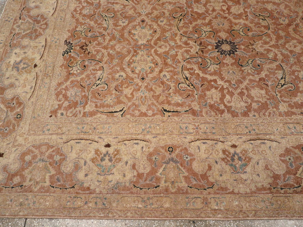 Antique Persian Tabriz Carpet, No.13724 - Staging